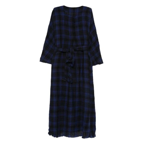 DANIELA GREGIS Dresses & Skirts - DANIELA GREGIS Women's Relaxed Fit Tiered Maxi Dress Women BLUE Dresses